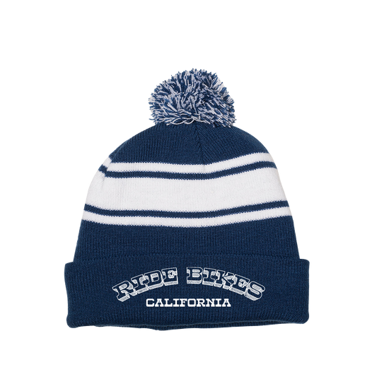 Yosemite Pom Beanie - Navy