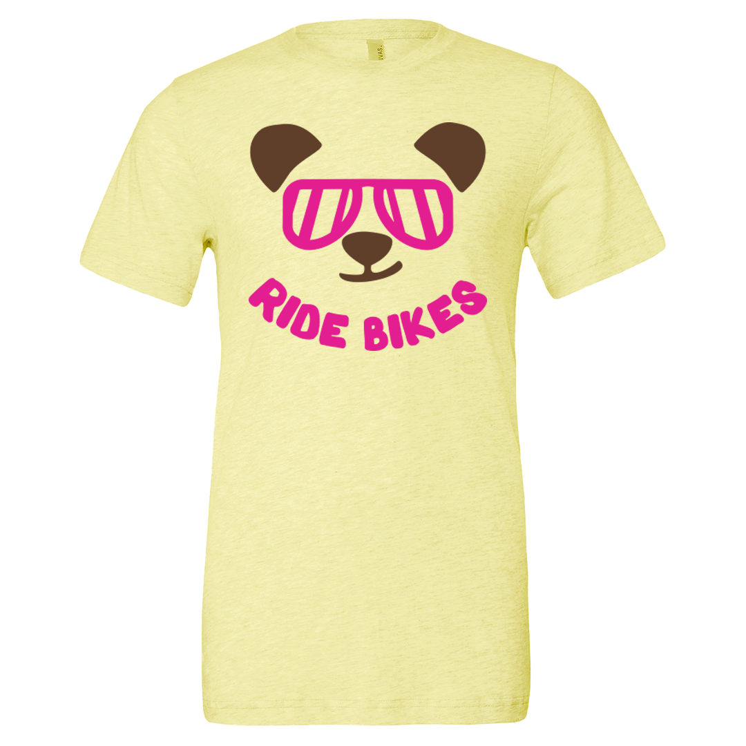 Smirky the Bear Tee - Heather Yellow