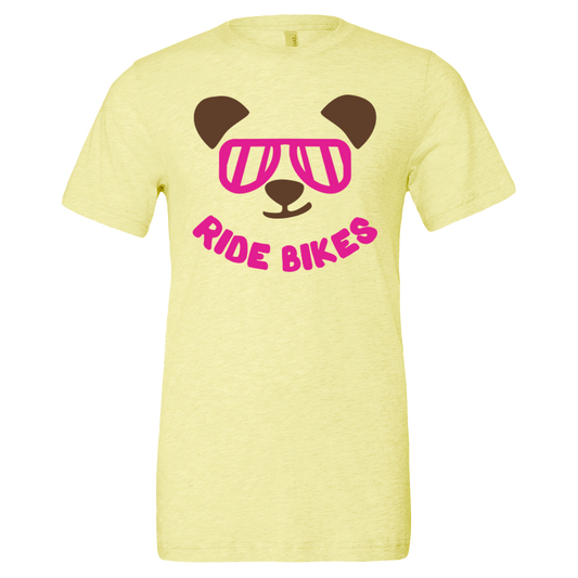 Smirky the Bear Tee - Heather Yellow