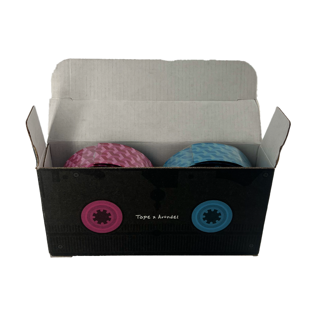 Ride Bikes X Arundel Art Gecko Bar Tape - Black to Pink/Blue