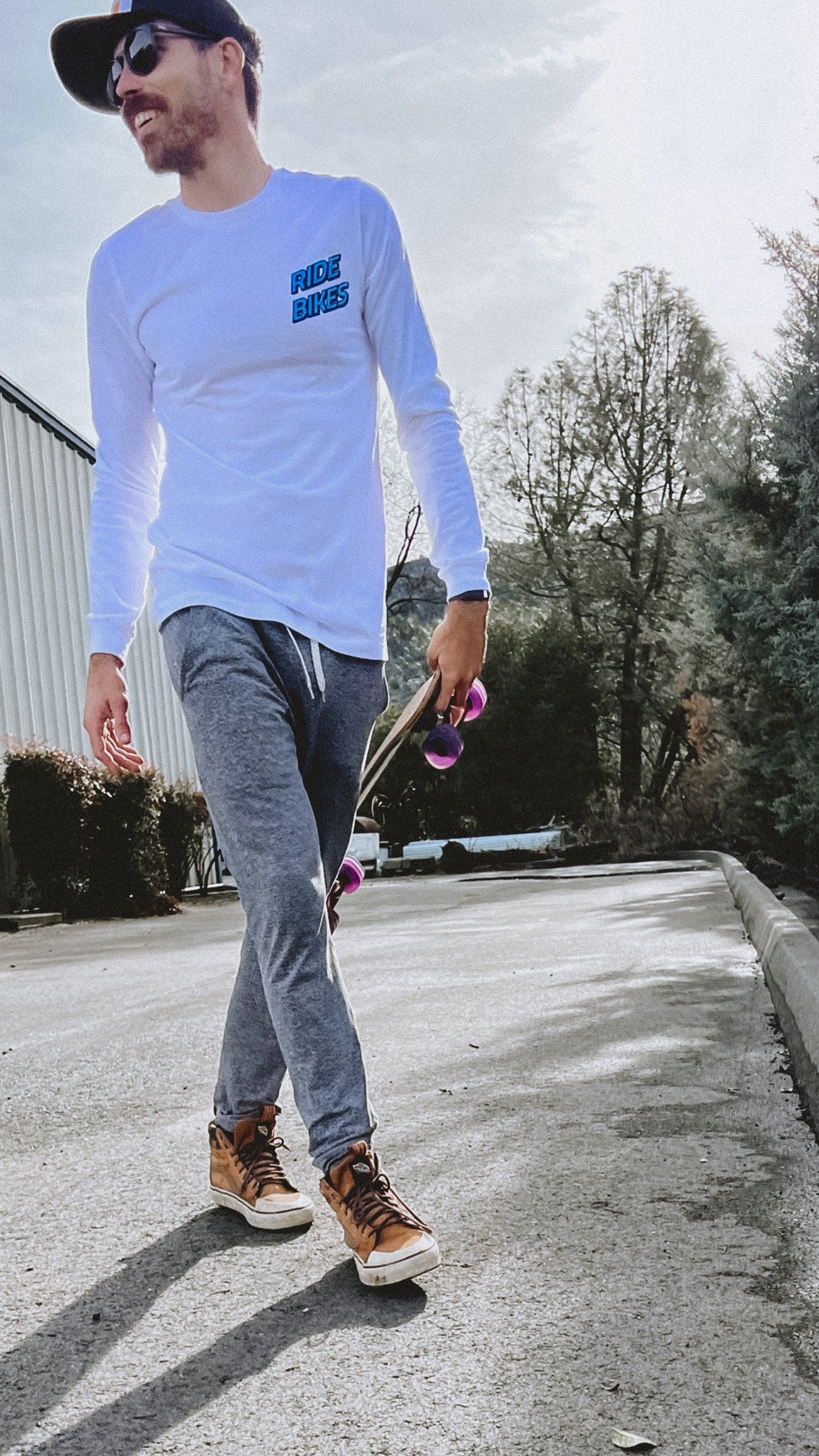 Cruiser Long Sleeve Tee - White