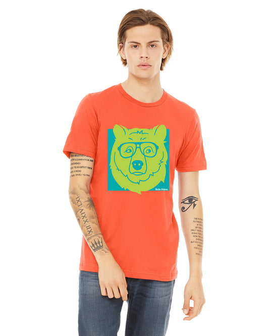 Bearglasses Tee - Coral