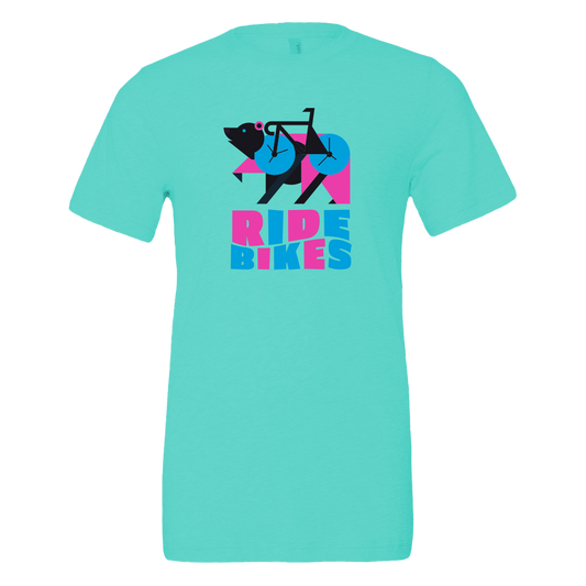 Bikebear Tee - Sea Green