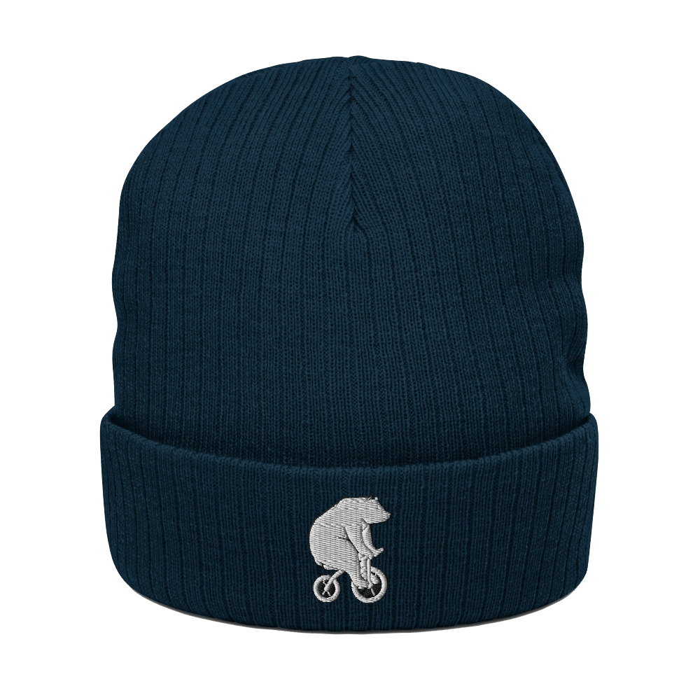 Fall Knitted Beanie - Navy