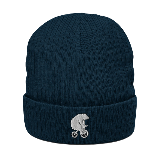 Fall Knitted Beanie - Navy