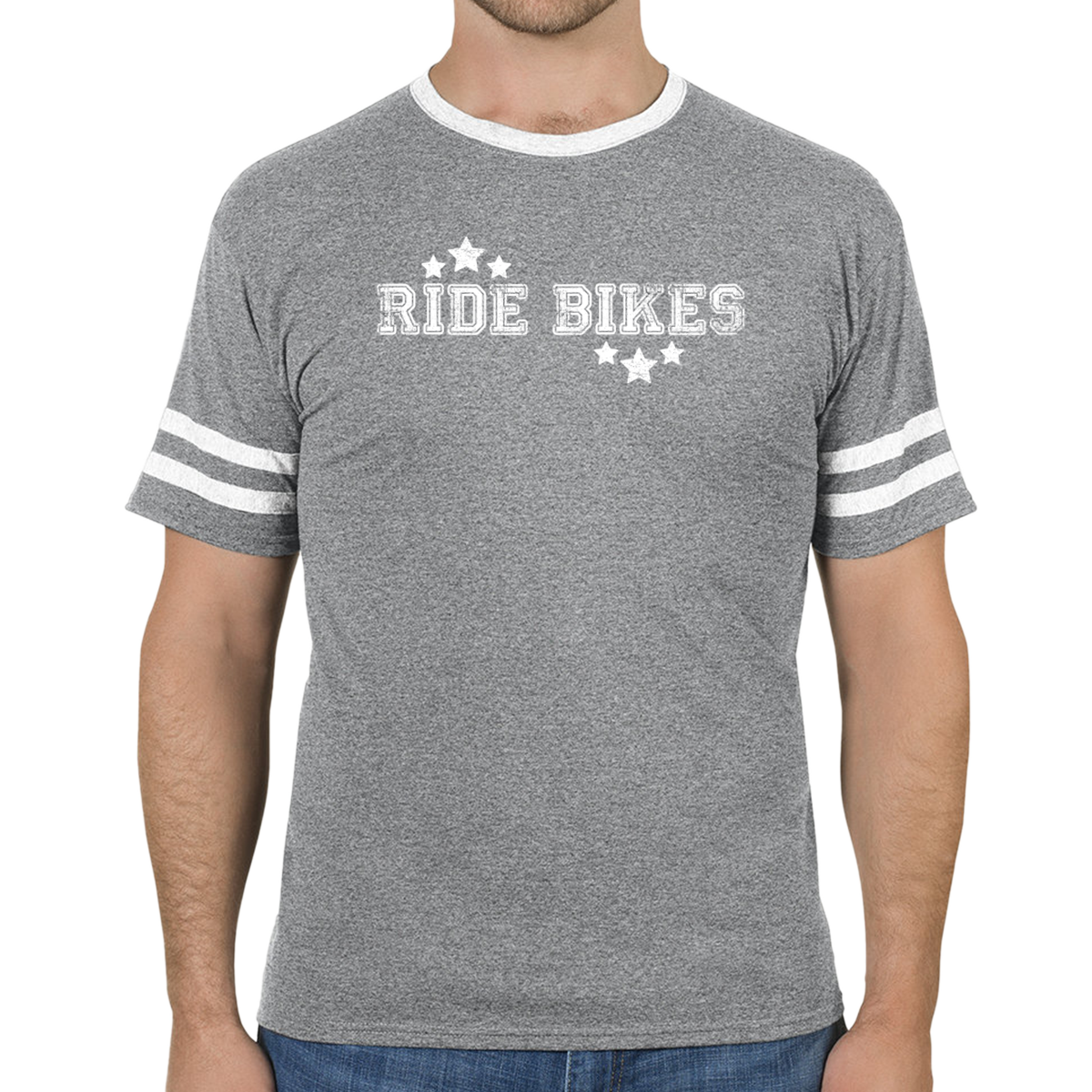 Collegiate Football Tee - Grey