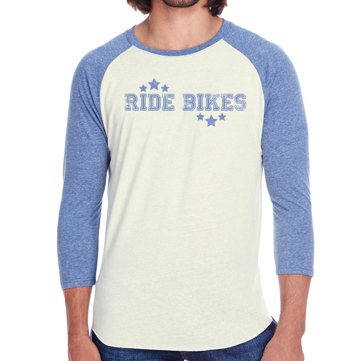 Collegiate 3/4 Raglan - Blue