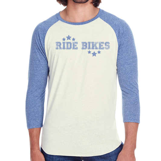 Collegiate 3/4 Raglan - Blue
