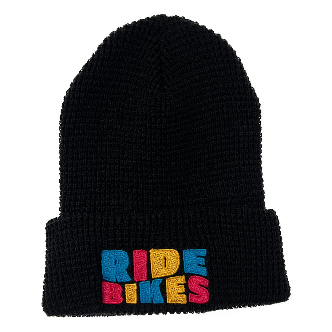 Belgian Waffle Beanie - Black
