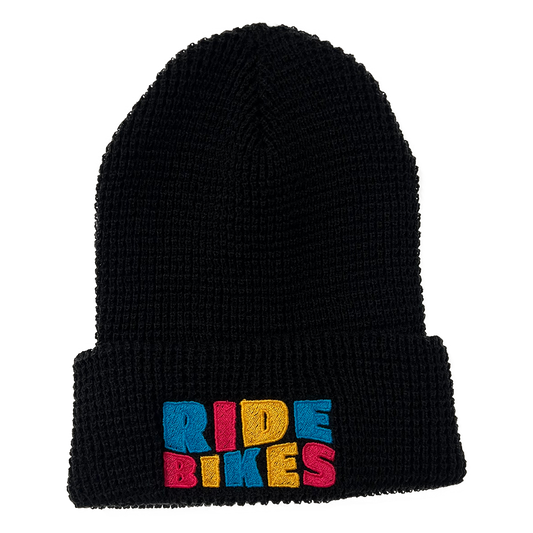 Belgian Waffle Beanie - Black