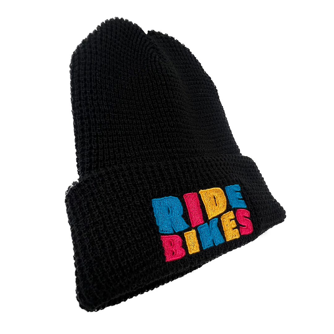 Belgian Waffle Beanie - Black
