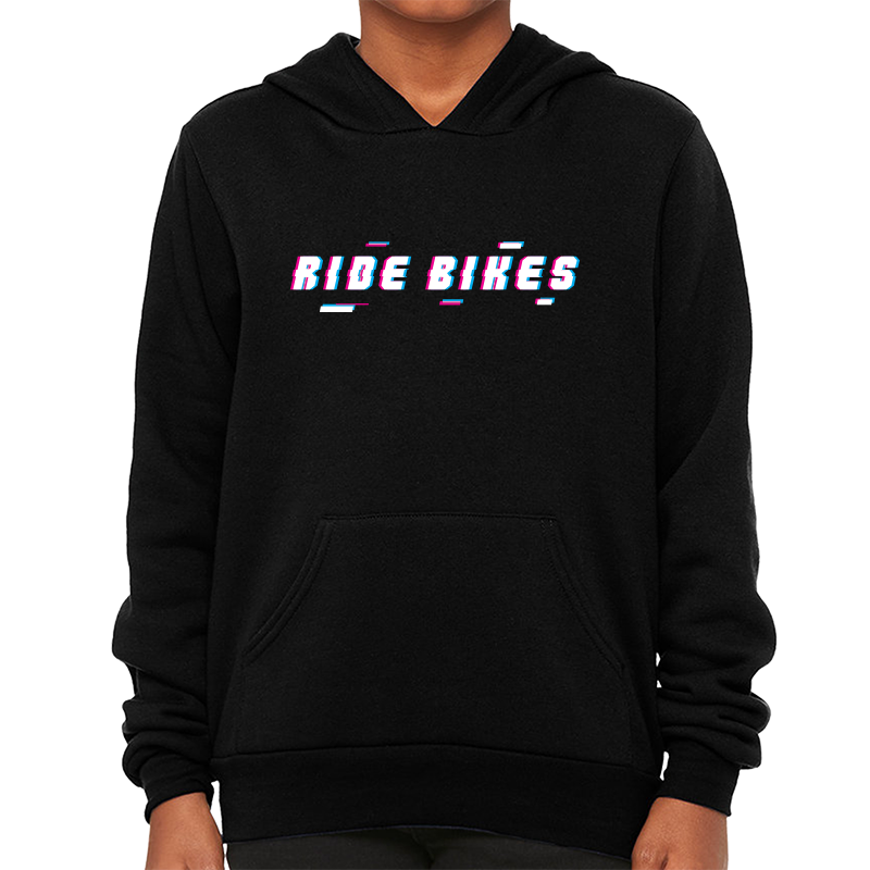 Ride Bikes Glitch Pullover Hoodie Youth