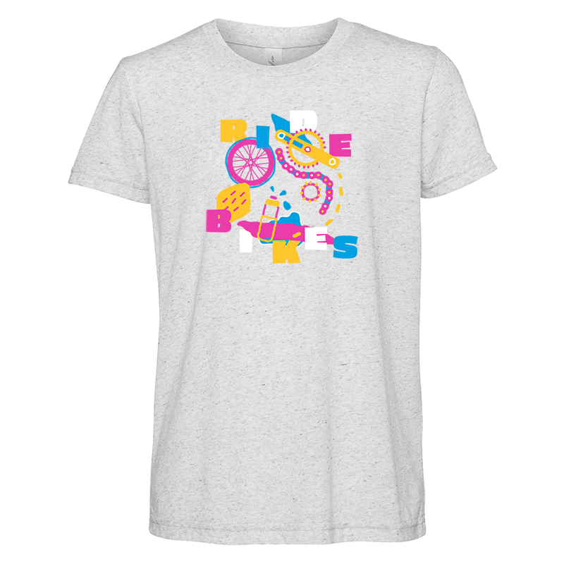 Scribble Adventure Tee - White Fleck - Youth