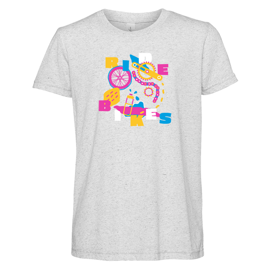 Scribble Adventure Tee - White Fleck - Youth