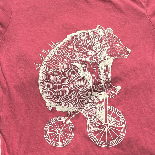 Hairy Beary Tee - Heather Pink