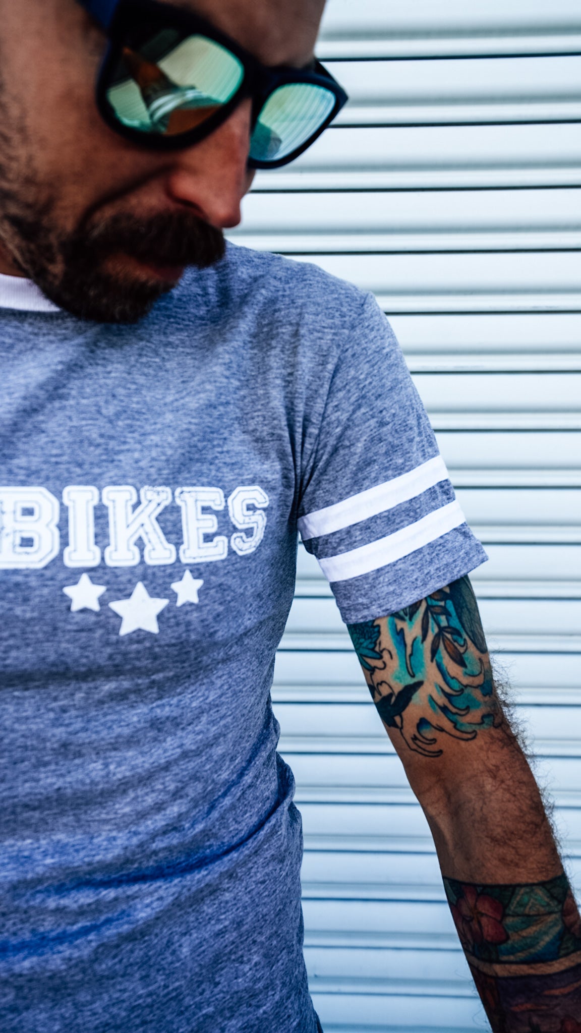 Collegiate Football Tee - Grey