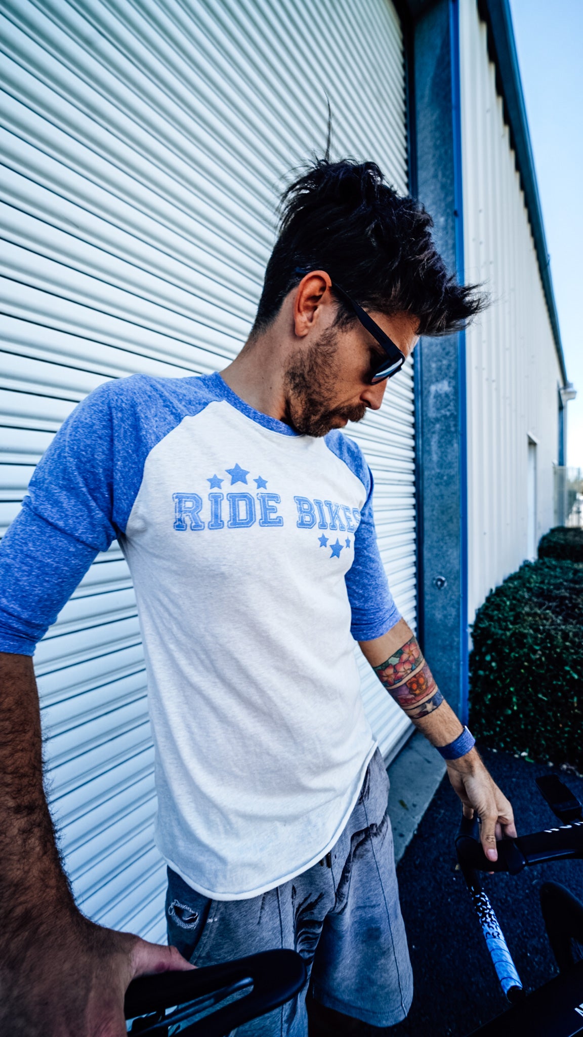 Collegiate 3/4 Raglan - Blue
