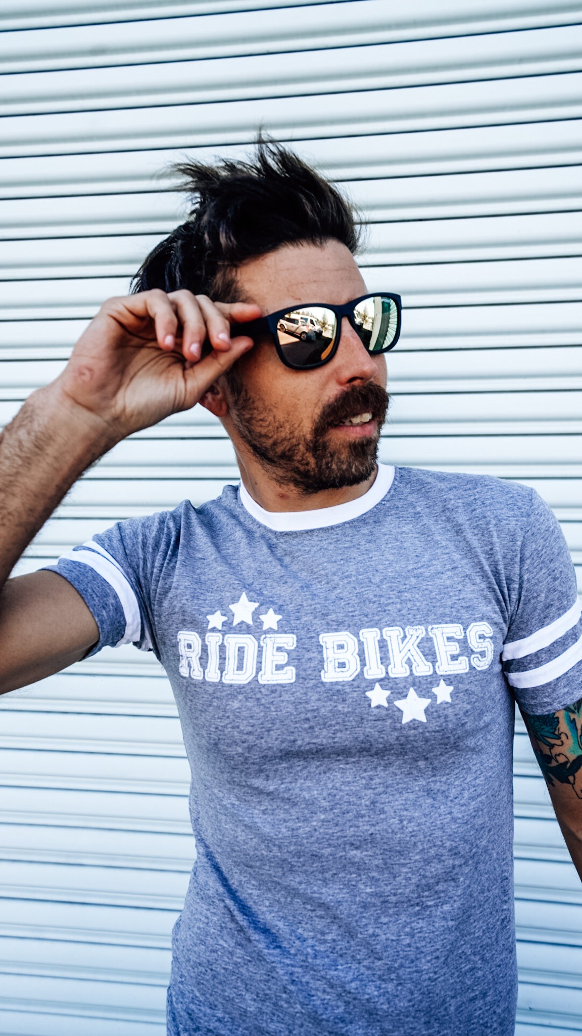 Collegiate Football Tee - Grey