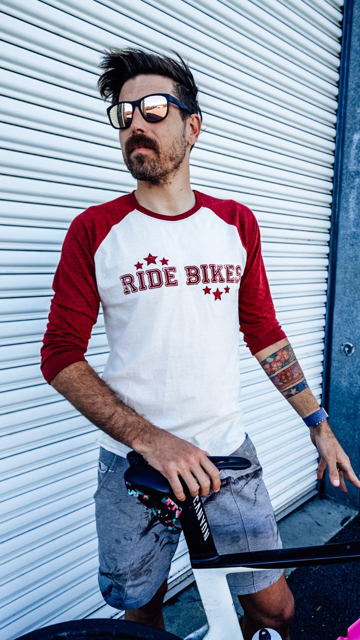 Collegiate 3/4 Raglan - Red