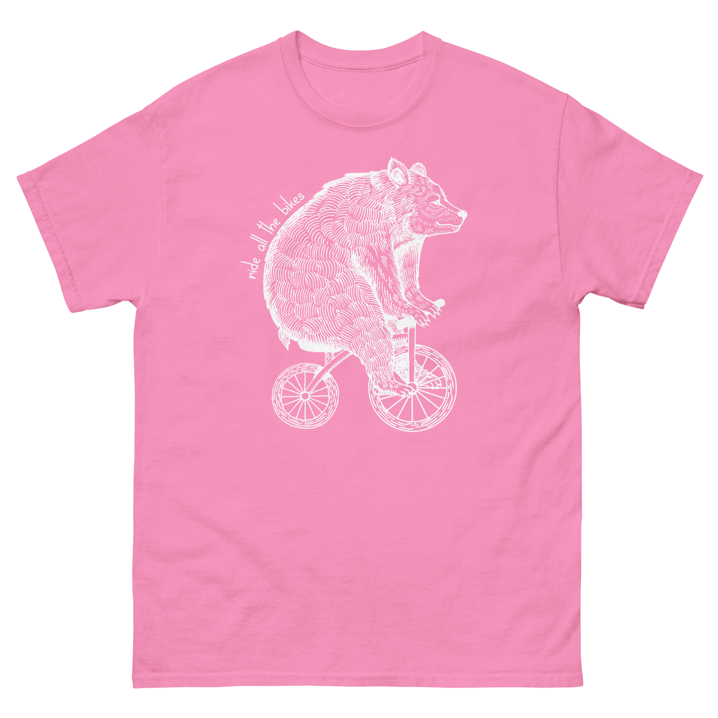 Hairy Beary Tee - Heather Pink