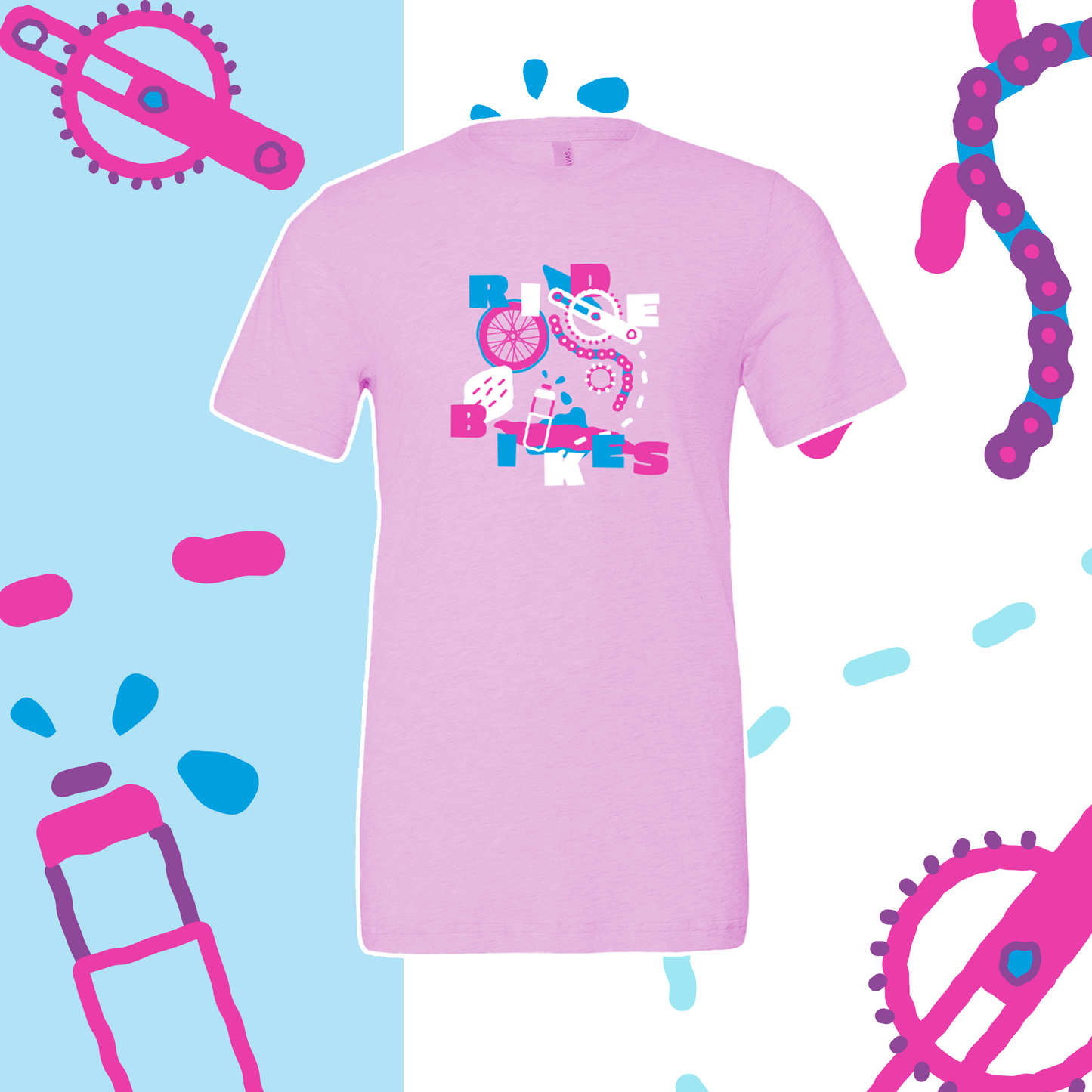 Scribble Adventure Tee - Lilac