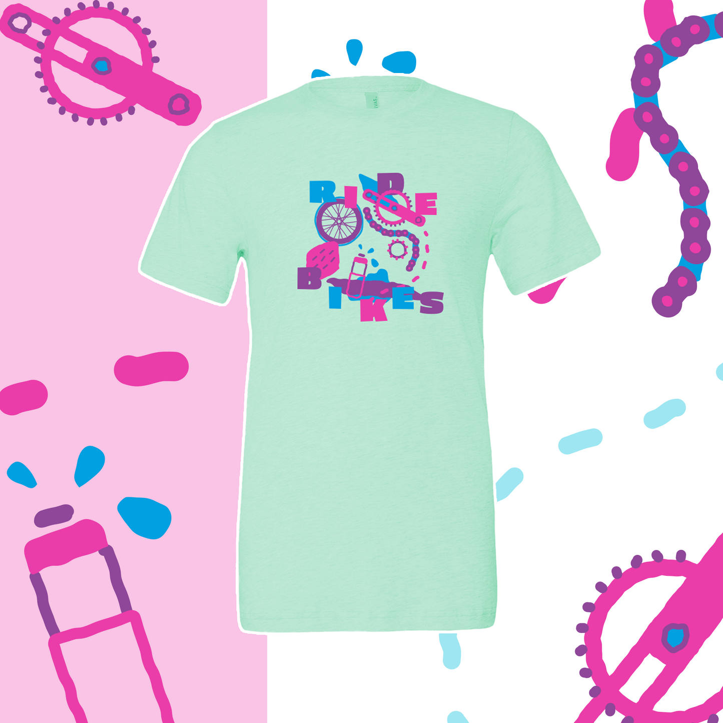 Scribble Adventure Tee - Mint