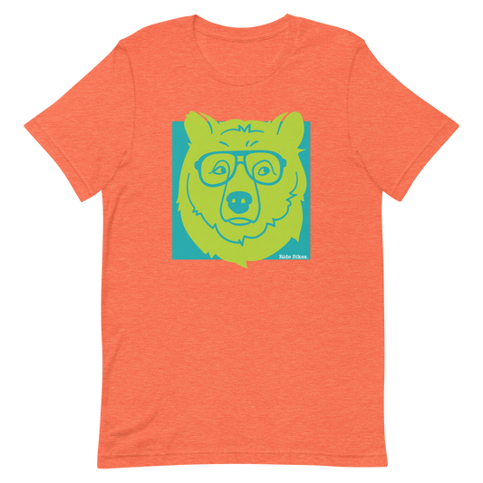 Bearglasses Tee - Coral