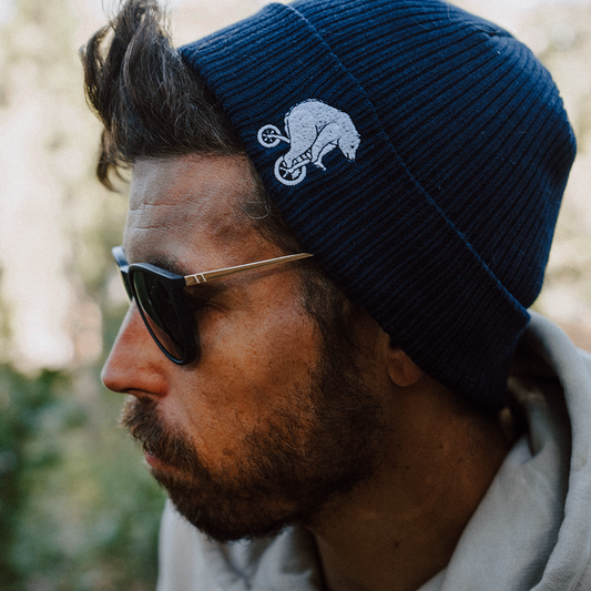 Fall Knitted Beanie - Navy