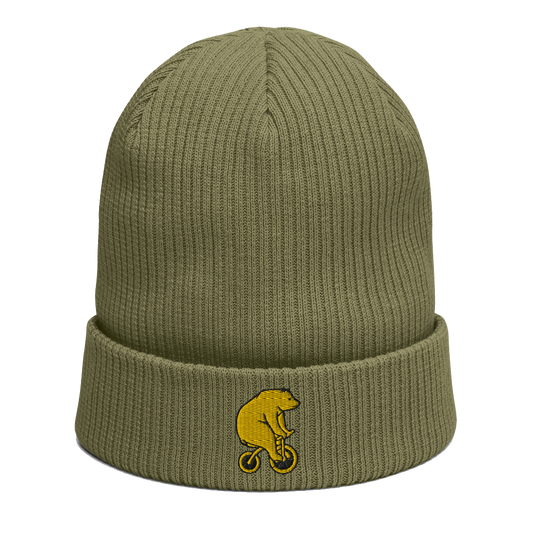 Fall Knitted Beanie - Olive