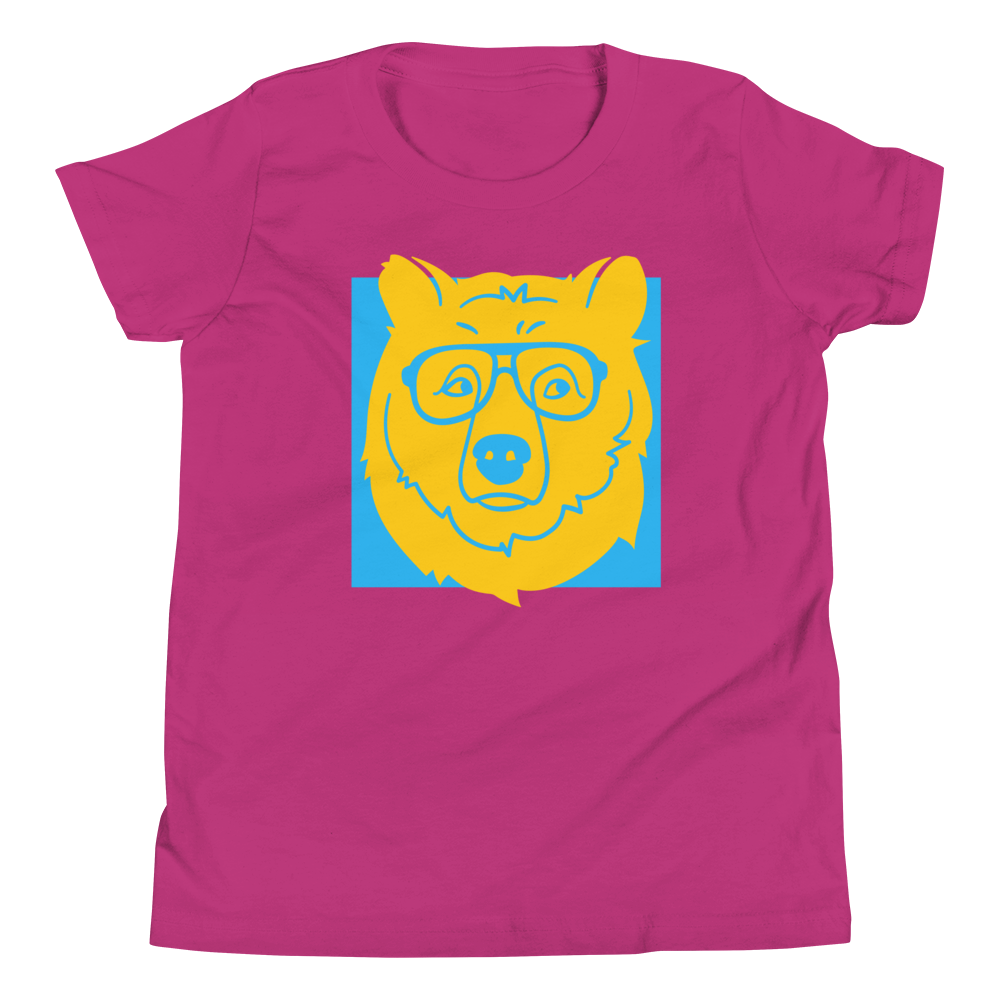 Bearglasses Tee - Berry - Youth