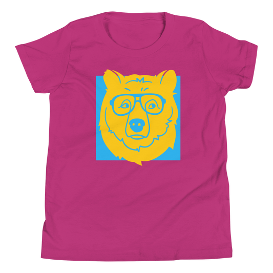 Bearglasses Tee - Berry - Youth